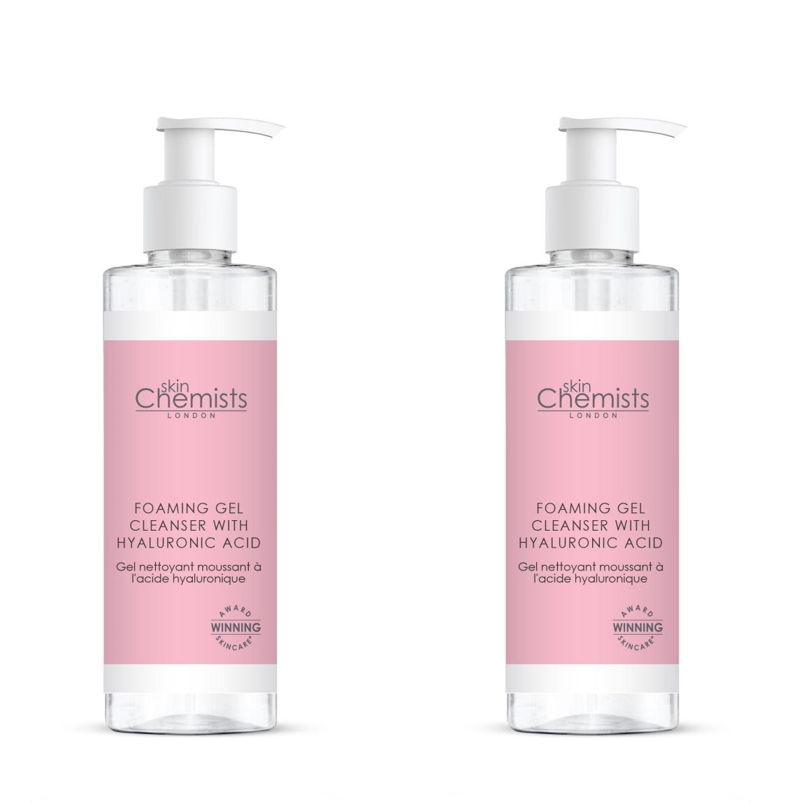skinChemists Foaming Gel Cleanser with Hyaluronic Acid 200ml x 2 Duo Pack main product photo