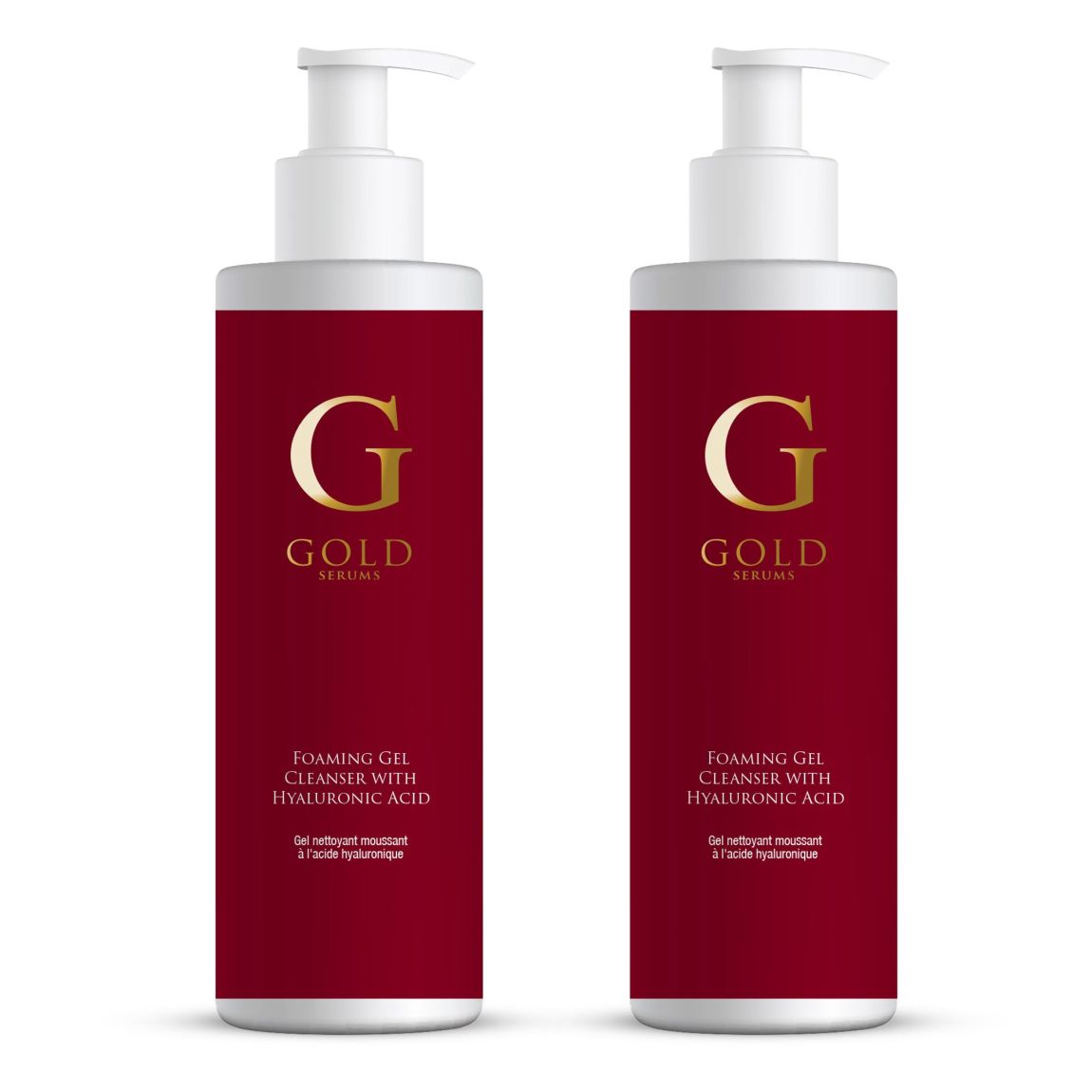 Gold Serums Foaming Mousse Cleanser with Hyaluronic Acid 200ml x 2 Duo Pack main product photo