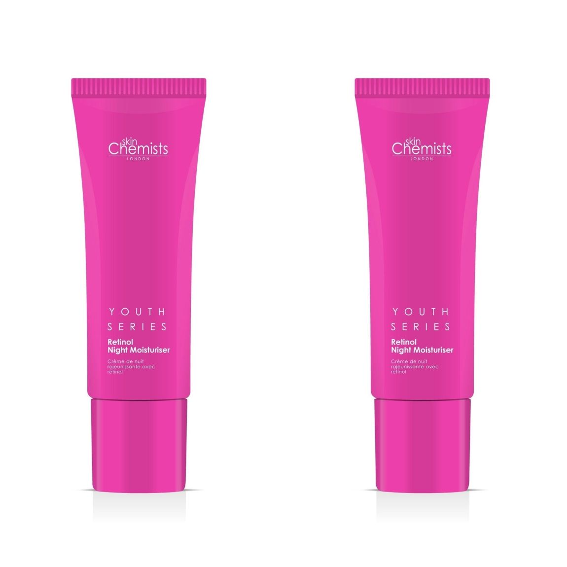skinChemists Youth Series Retinol & Bakuchiol Night Moisturiser 50ml x 2 Duo Pack main product photo
