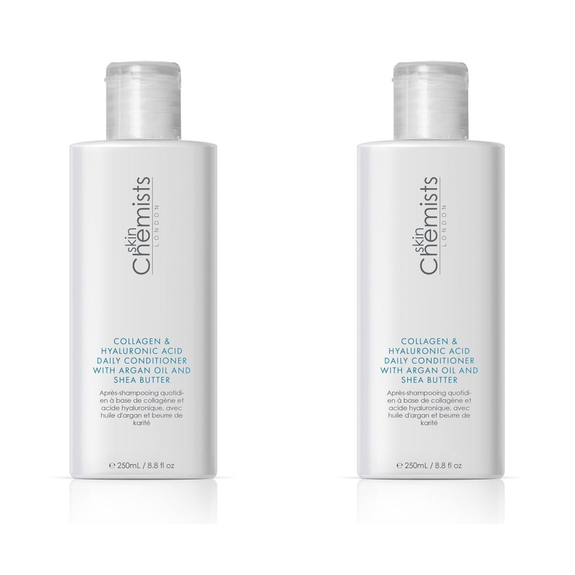 skinChemists Collagen & Hyaluronic Acid Daily Conditioner with Argan Oil & Shea Butter 250ml Twin Value Savings Pack main product photo