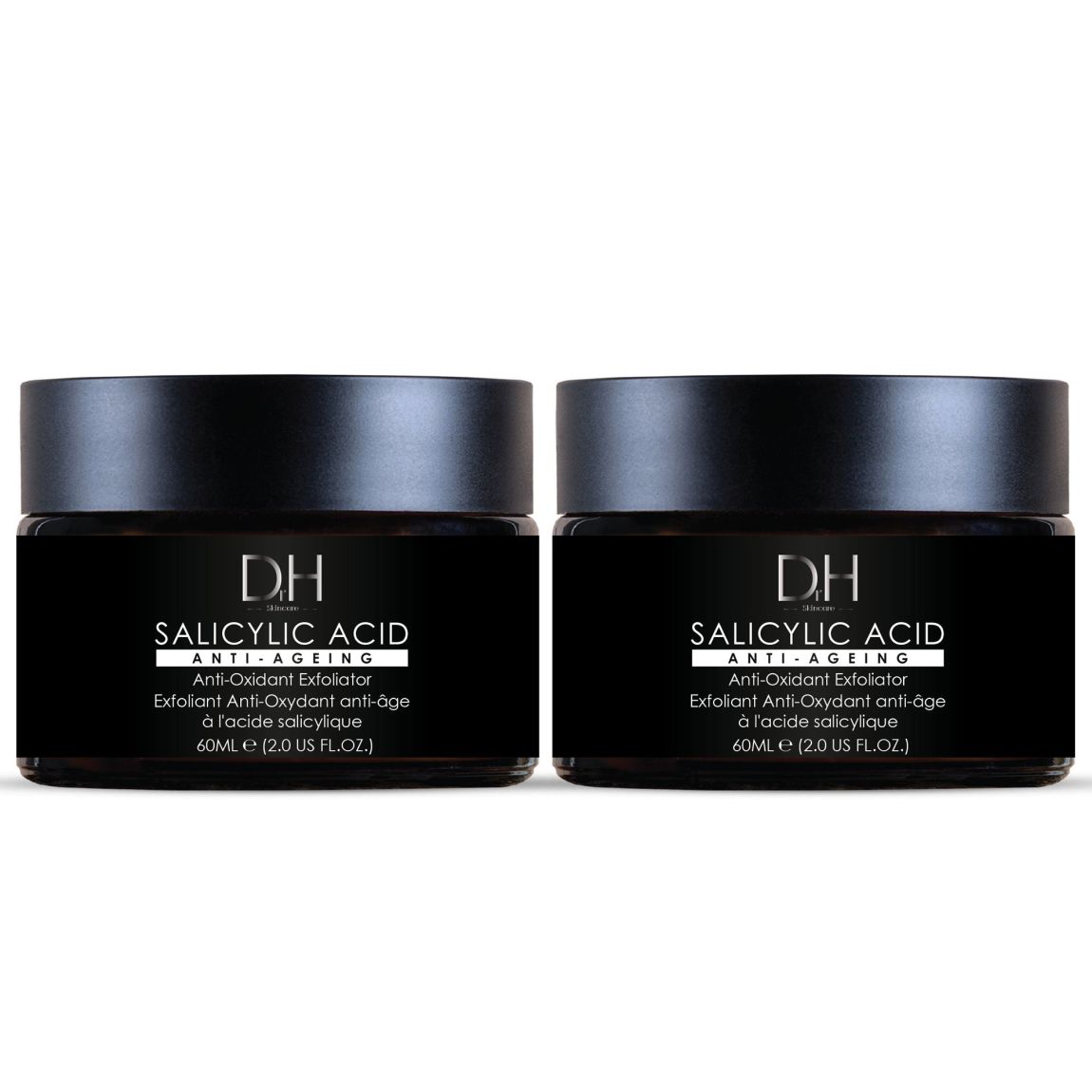 Dr H Salicylic Acid Anti-Ageing Exfoliator 60ml x 2 Duo Pack main product photo