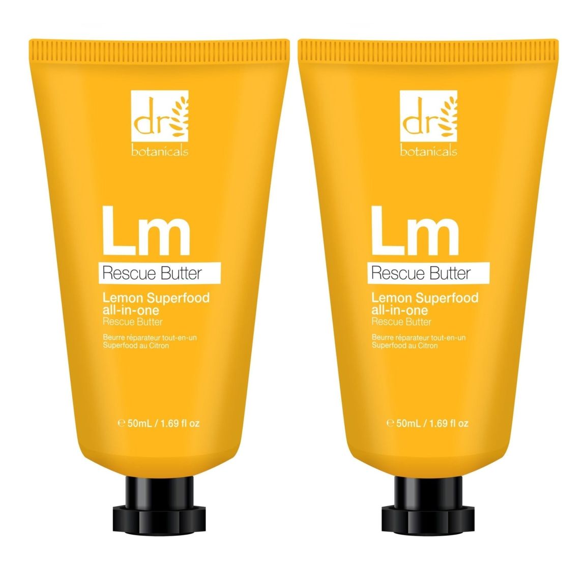 Dr Botanicals Lemon Superfood All-In-One Rescue Butter 50ml x 2 Duo Pack main product photo