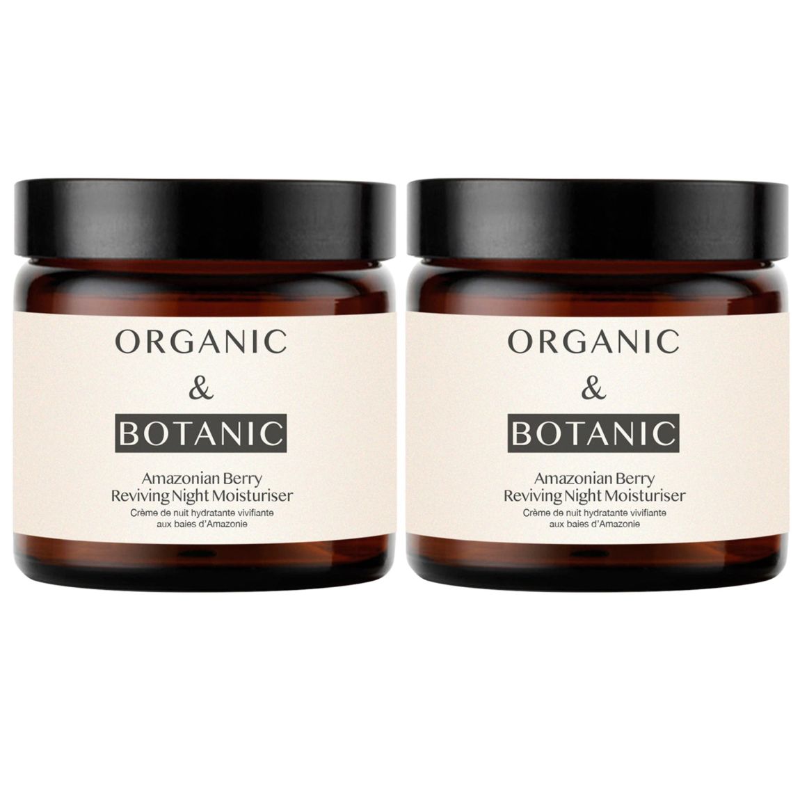 Organic & Botanic Amazonian Berry Night Moisturiser 60ml x 2 Duo Pack main product photo