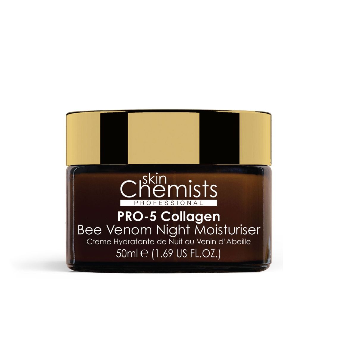 skinChemists Pro-5 Collagen Bee Venom Night Moisturiser 50ml main product photo