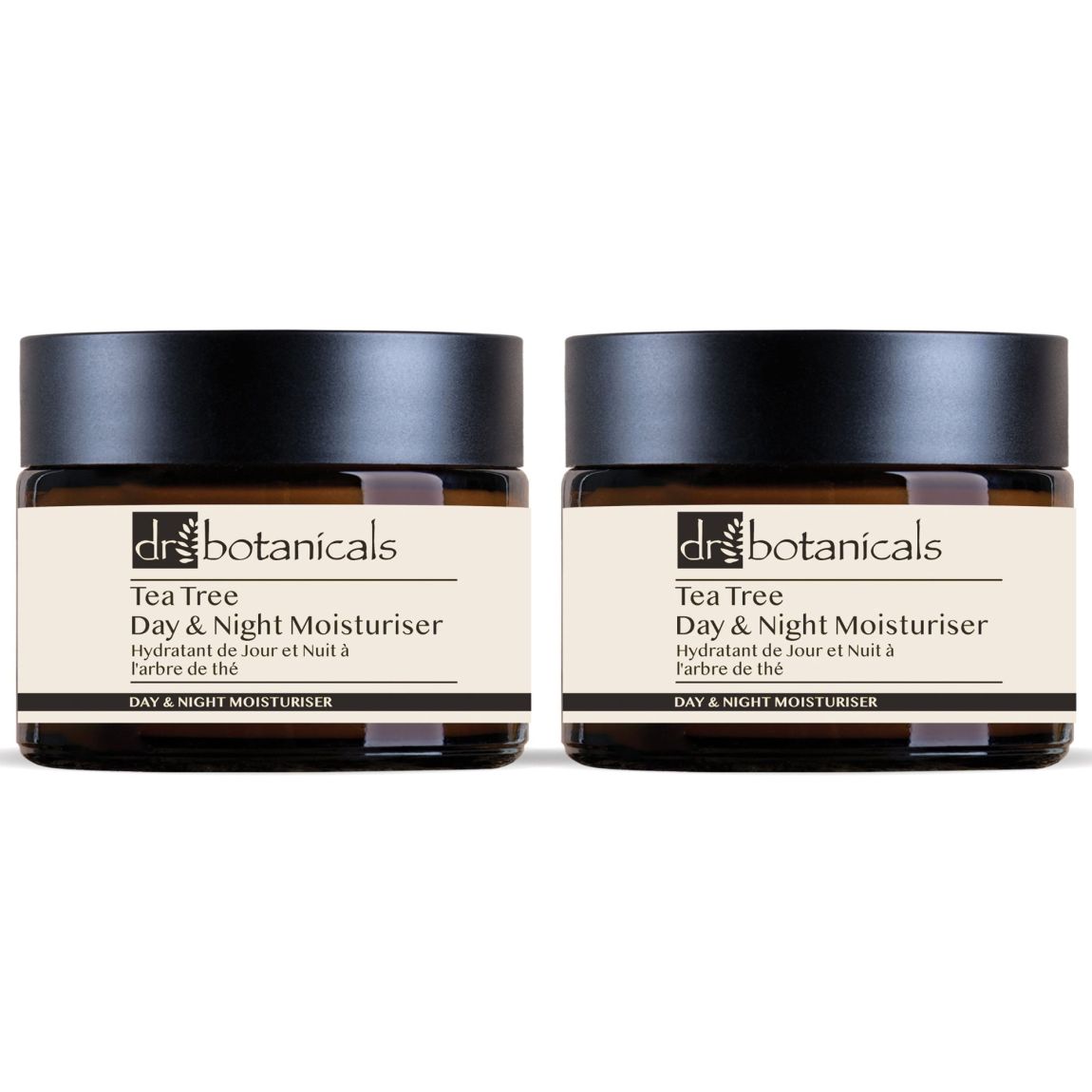 Dr Botanicals Eucalyptus & Tea Tree Day & Night Moisturiser 50ml x 2 Duo Pack main product photo