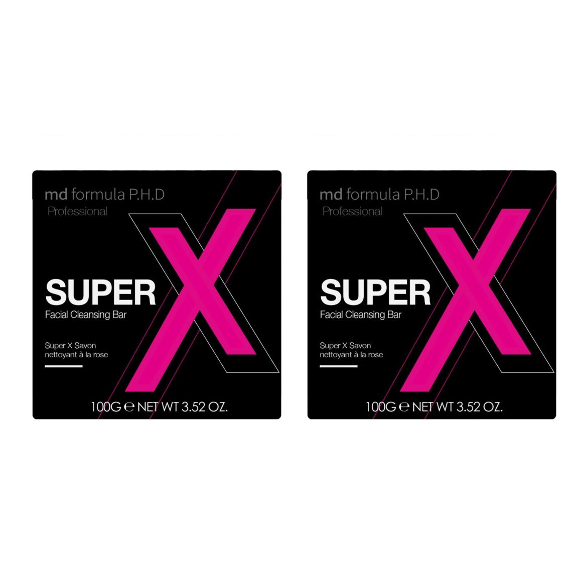 MD Formula Super X Facial Cleansing Bar 100g x 2 Duo Pack main product photo