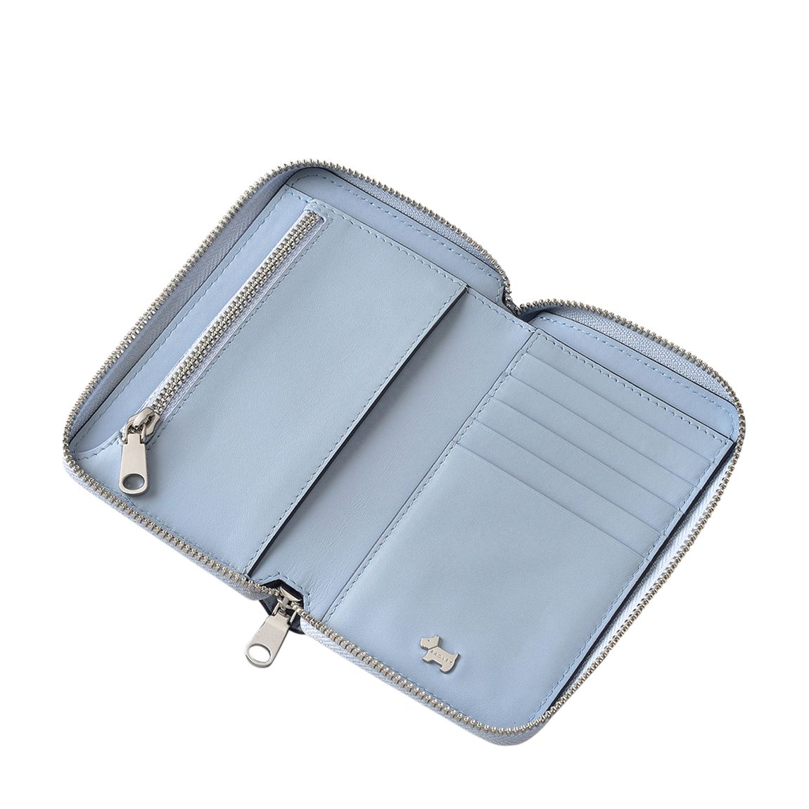 Smoke Blue Pockets Medium Zip Around Purse main product photo