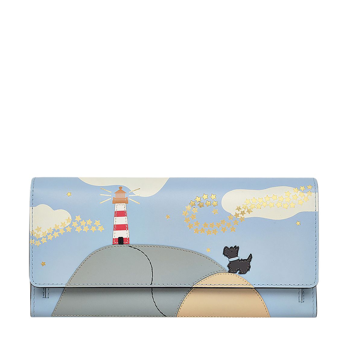 Smoke Blue Lighthouse Large Flapover Matinee Purse main product photo