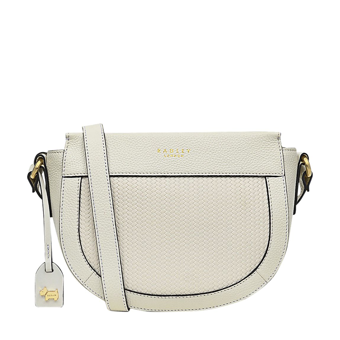 Chalk Ebury Weave Mini Ziptop Crossbody main product photo