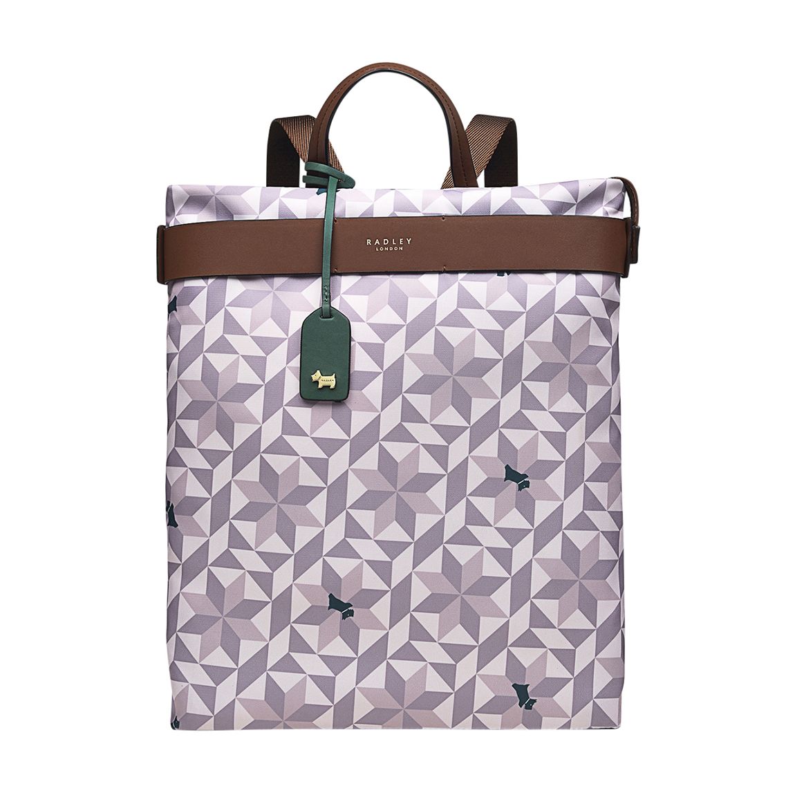 Chalk Radley Marquetry Res Medium Ziptop Backpack main product photo