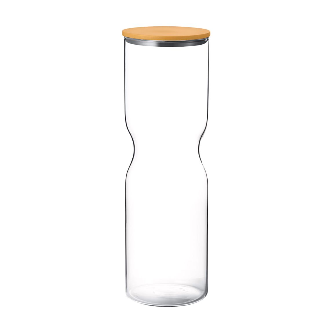 Alfresde Extra Large Yellow & Glass Canister, 2L main product photo