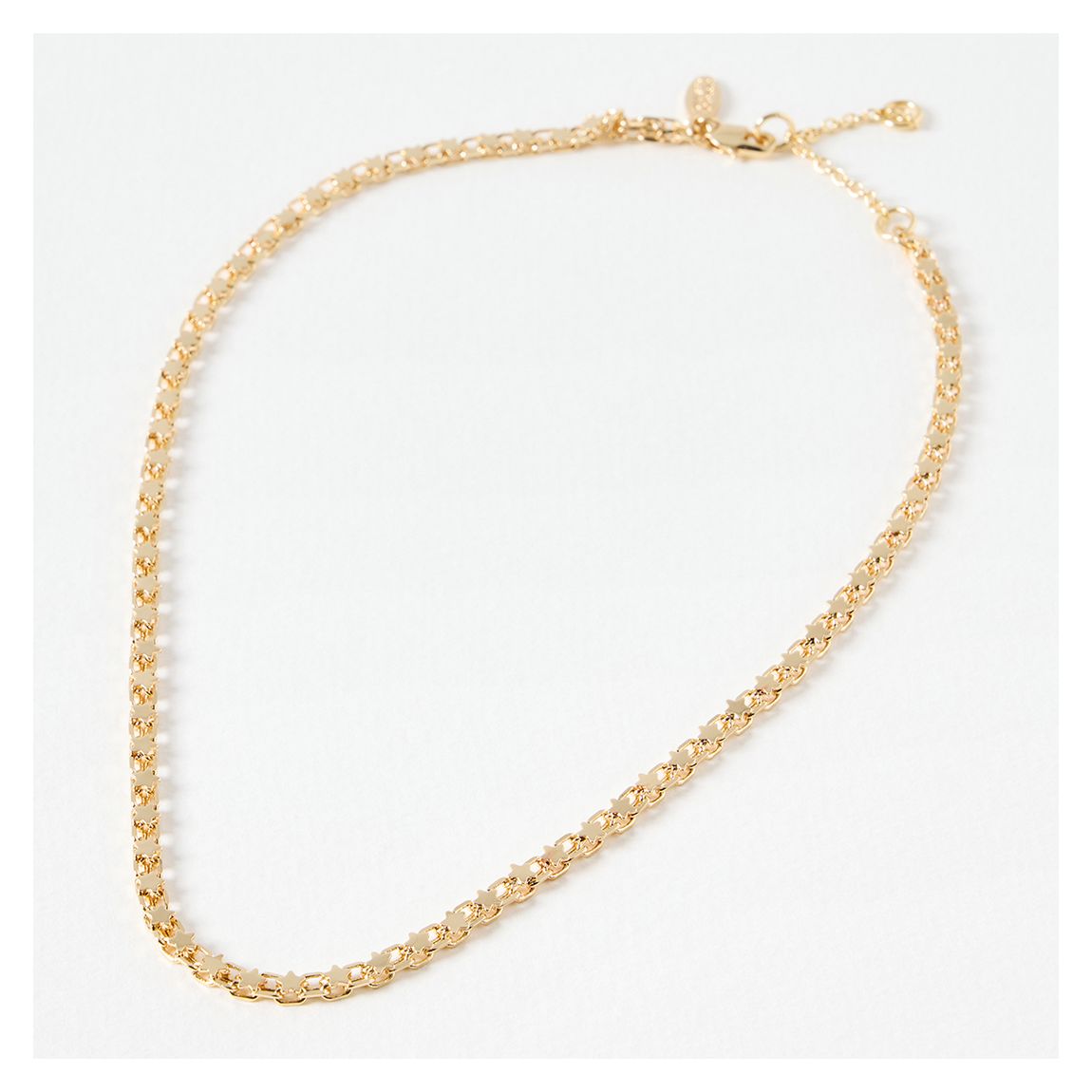 Gold Lucy Star Interest Chain Necklace main product photo
