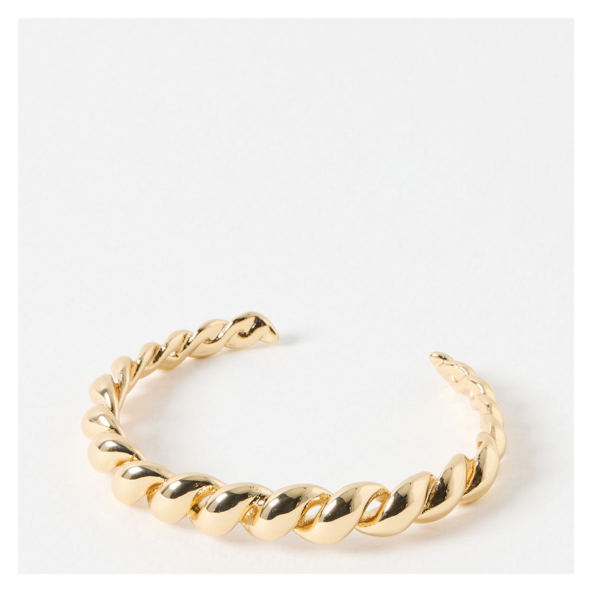Gold Sombra Twisted Cuff Bangle main product photo