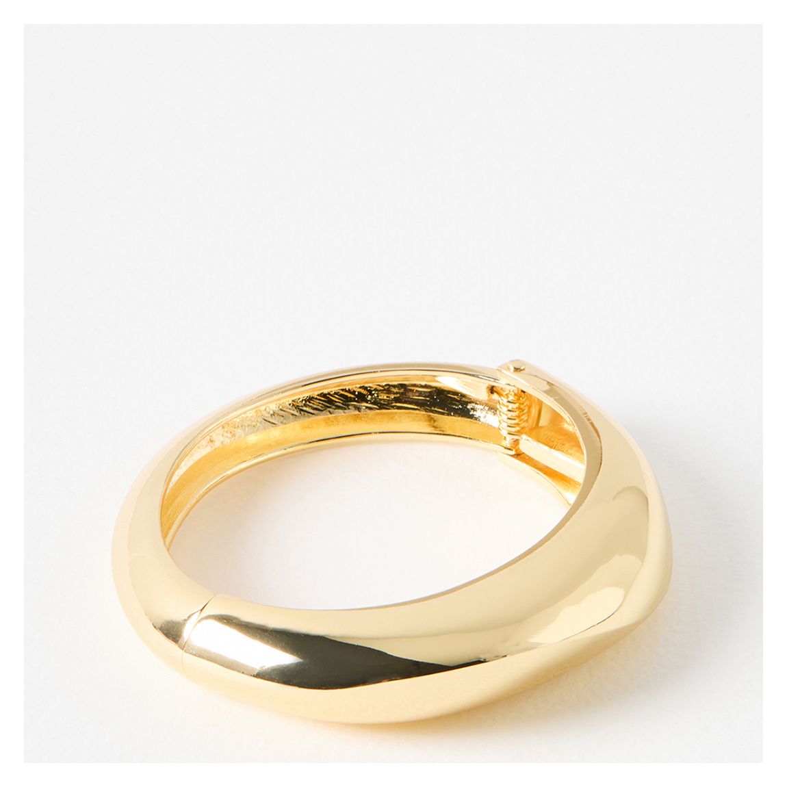 Gold Leona Curved Bangle main product photo