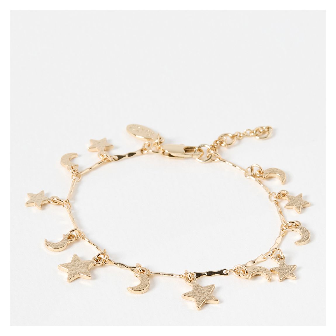 Gold Ara Moon & Star Charm Bracelet main product photo
