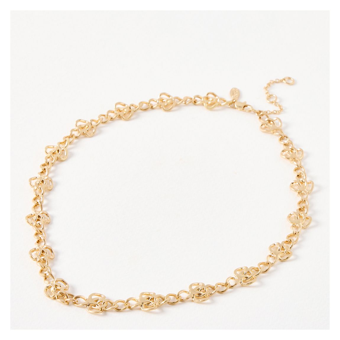Gold Phoebe Welded Loops Chain Necklace main product photo