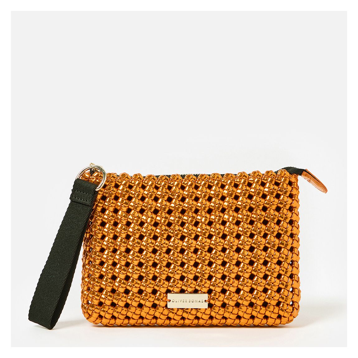 Orange Lizzie Braided Pouch main product photo