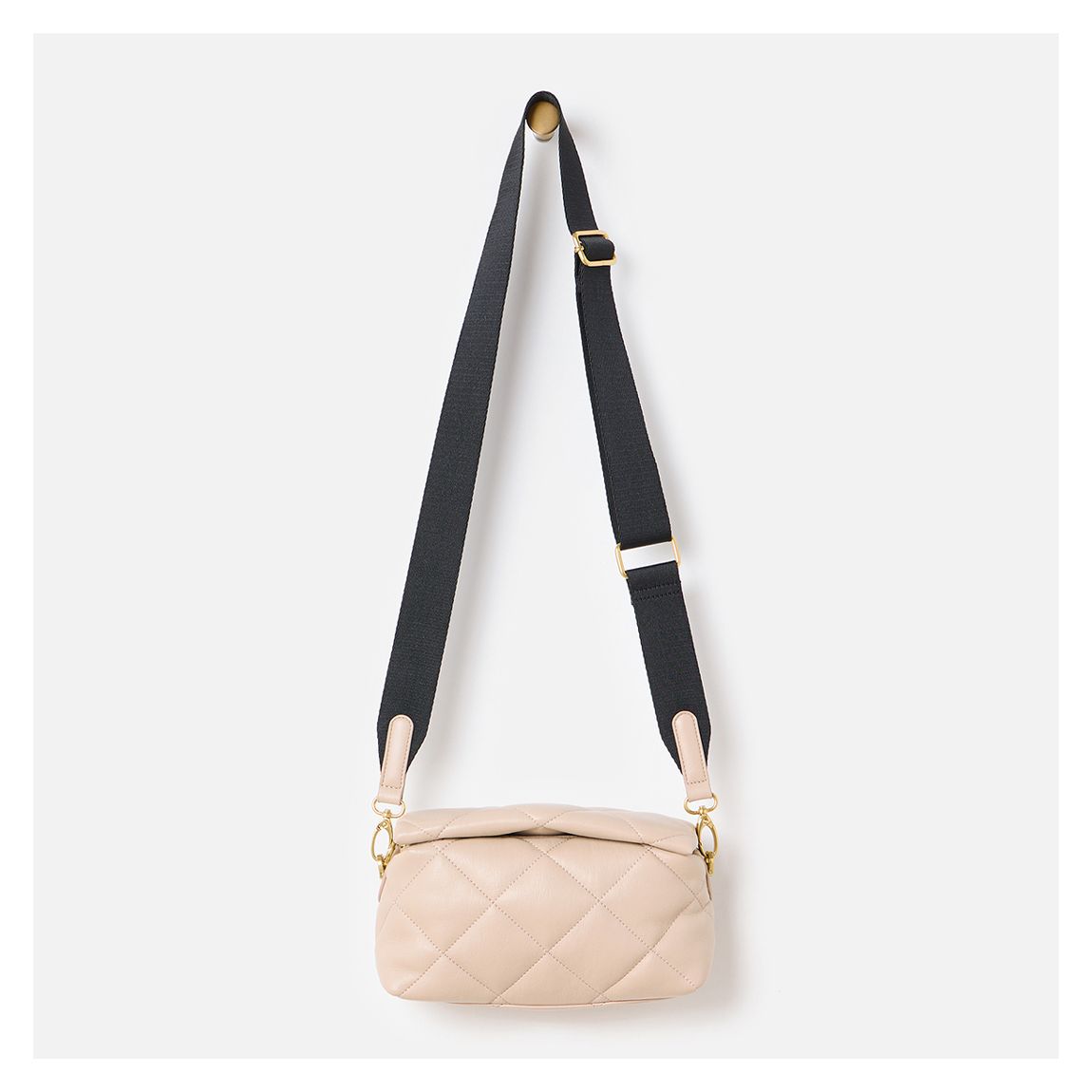 Cream Ausil Quilted Pillow Crossbody Bag main product photo