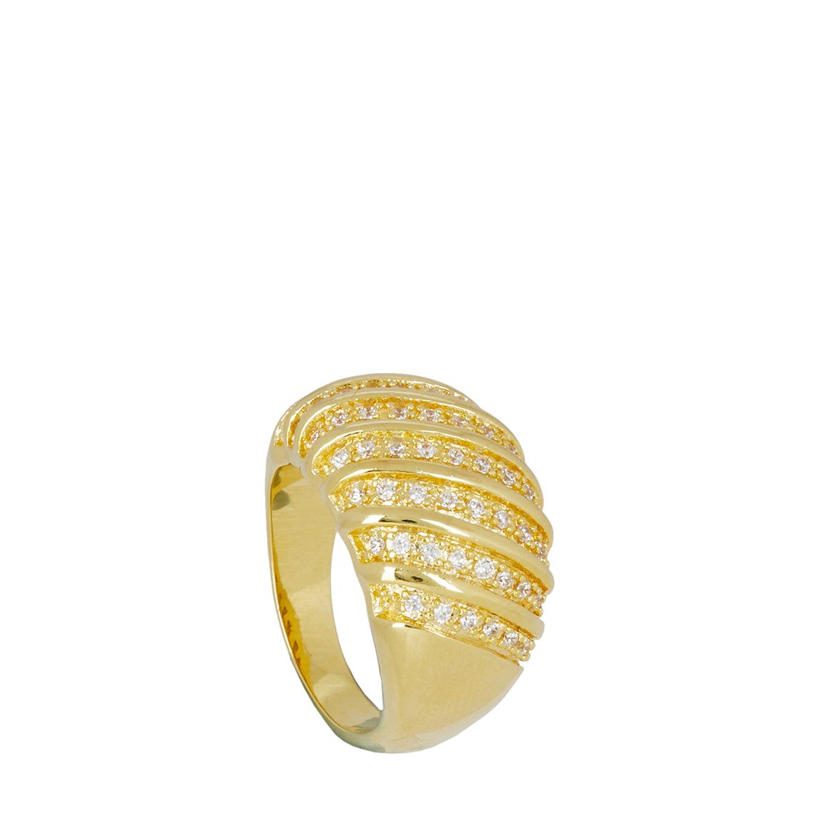Adorn Jade Statement Dome Stone Inlay Ring main product photo