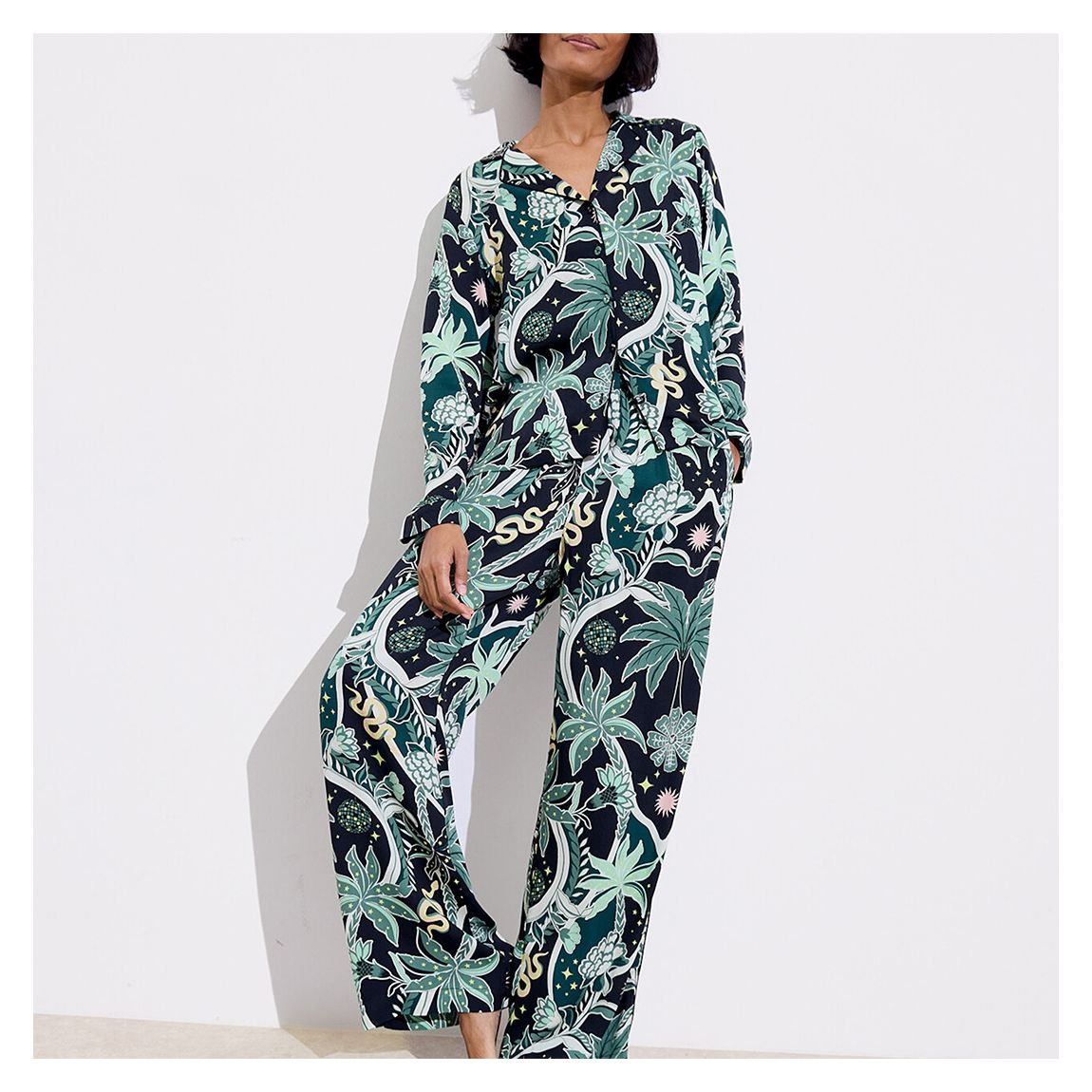 Black Disco Jungle Pyjama Set main product photo