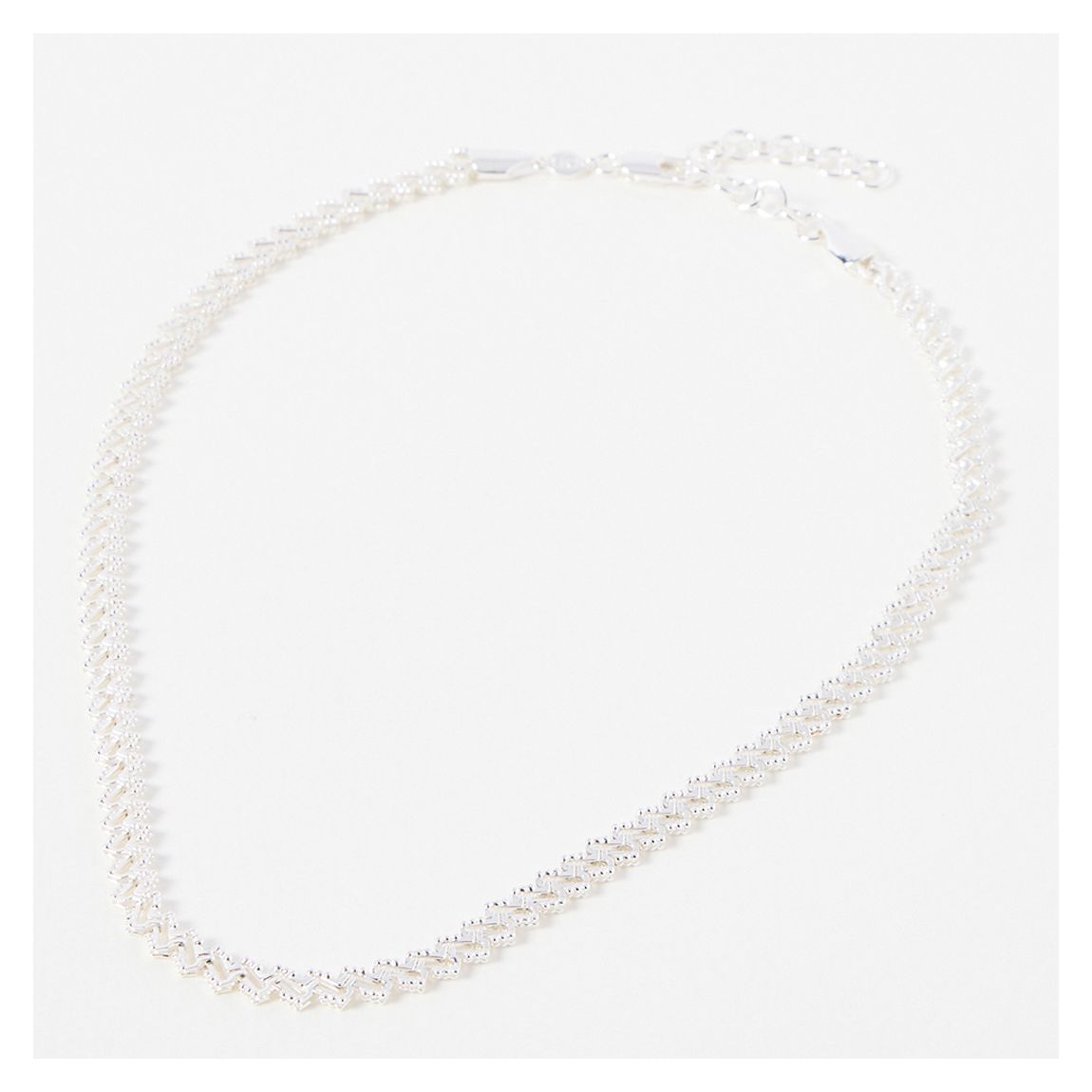 Silver Celyn Ornate Link Chain Necklace main product photo