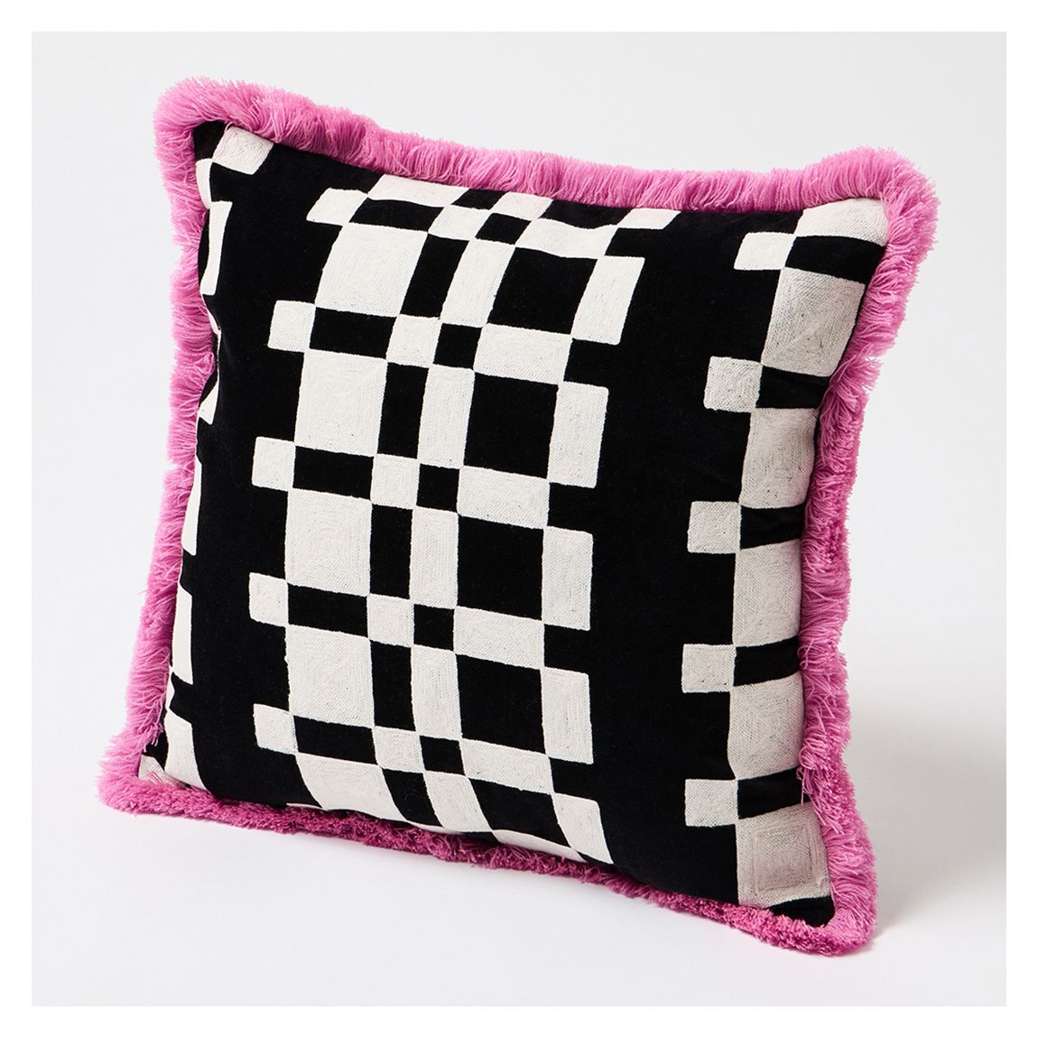 Embroidered Geo Cushion Cover main product photo