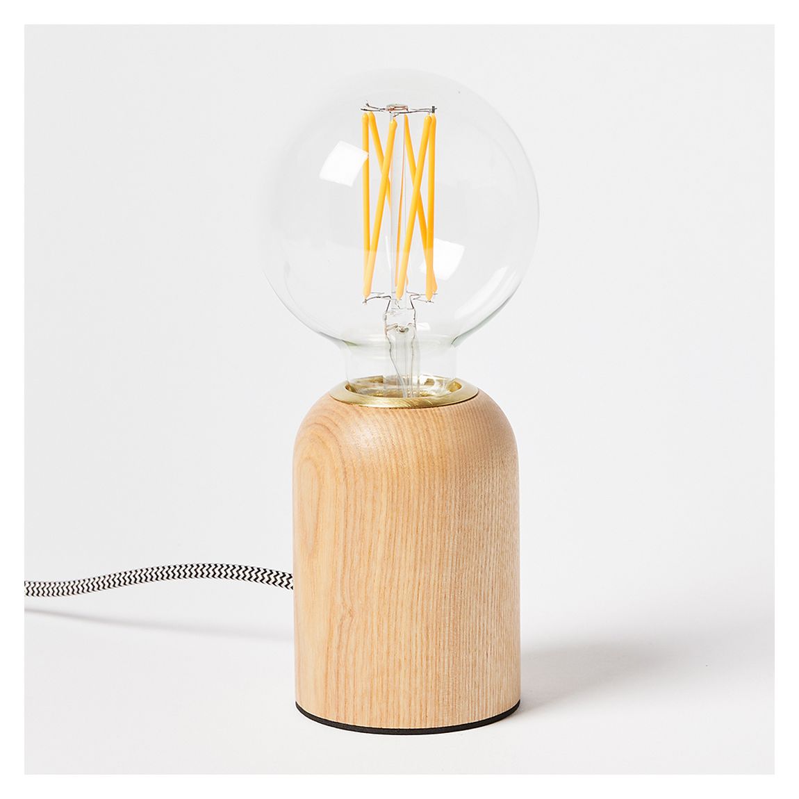 Vico Ash Wood Desk and Table Lamp main product photo