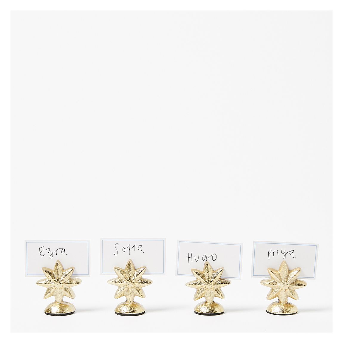 Set of 4 Star Card Holders main product photo