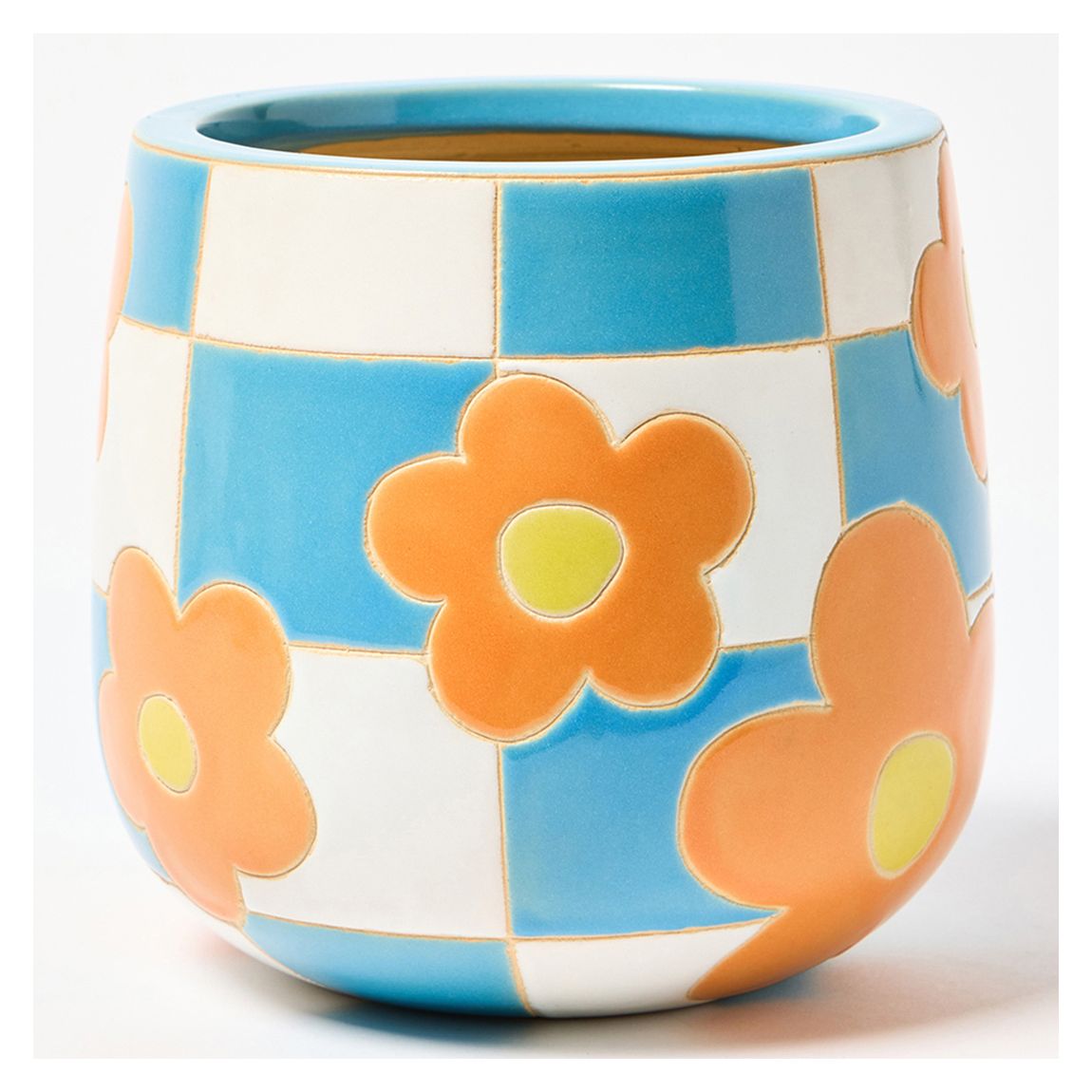 Daisy Check Plant Pot main product photo