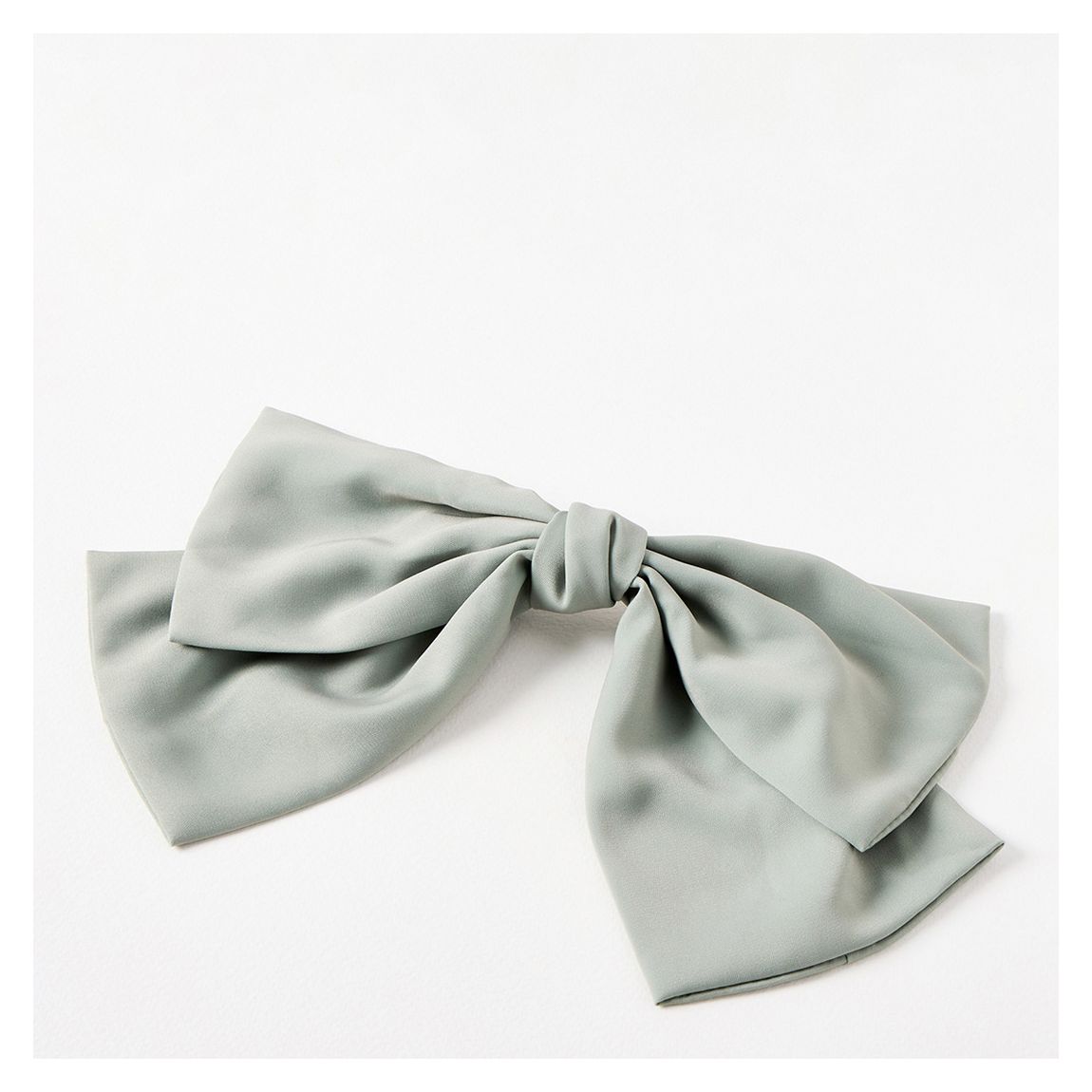 Sage Green Imogen Barrette Hair Bow main product photo