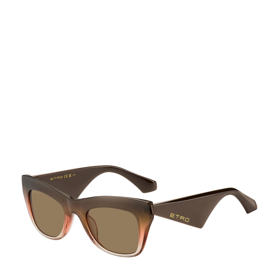 Brown Orange Rectangular Sunglasses 51mm main product photo