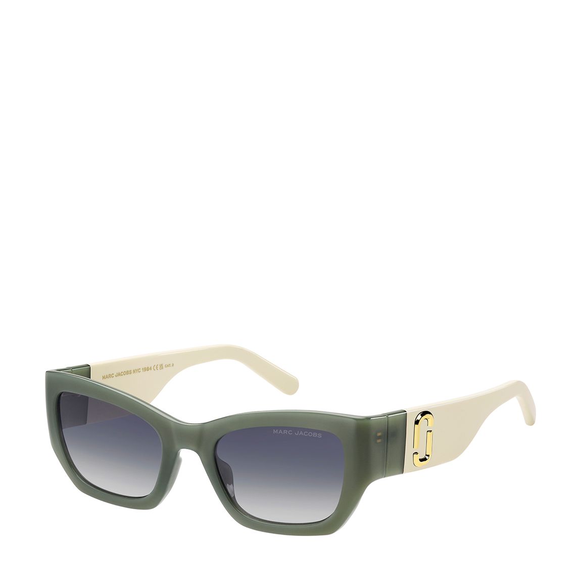 Women's Green Rectangular Sunglasses 53mm main product photo