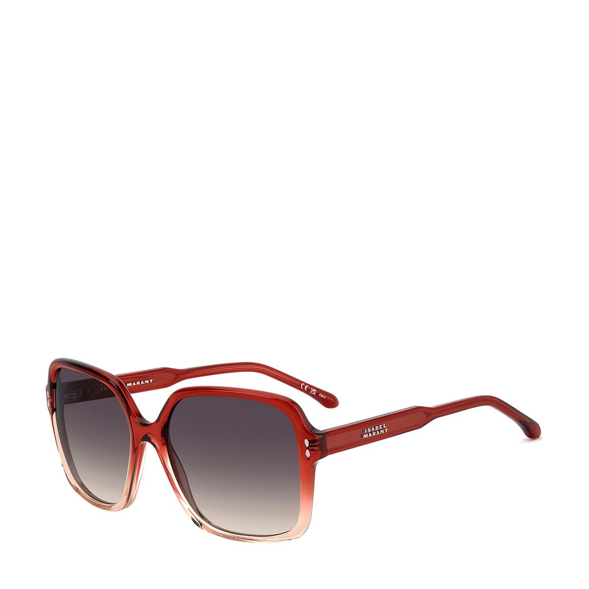 Shaded Red Square Sunglasses 58mm main product photo
