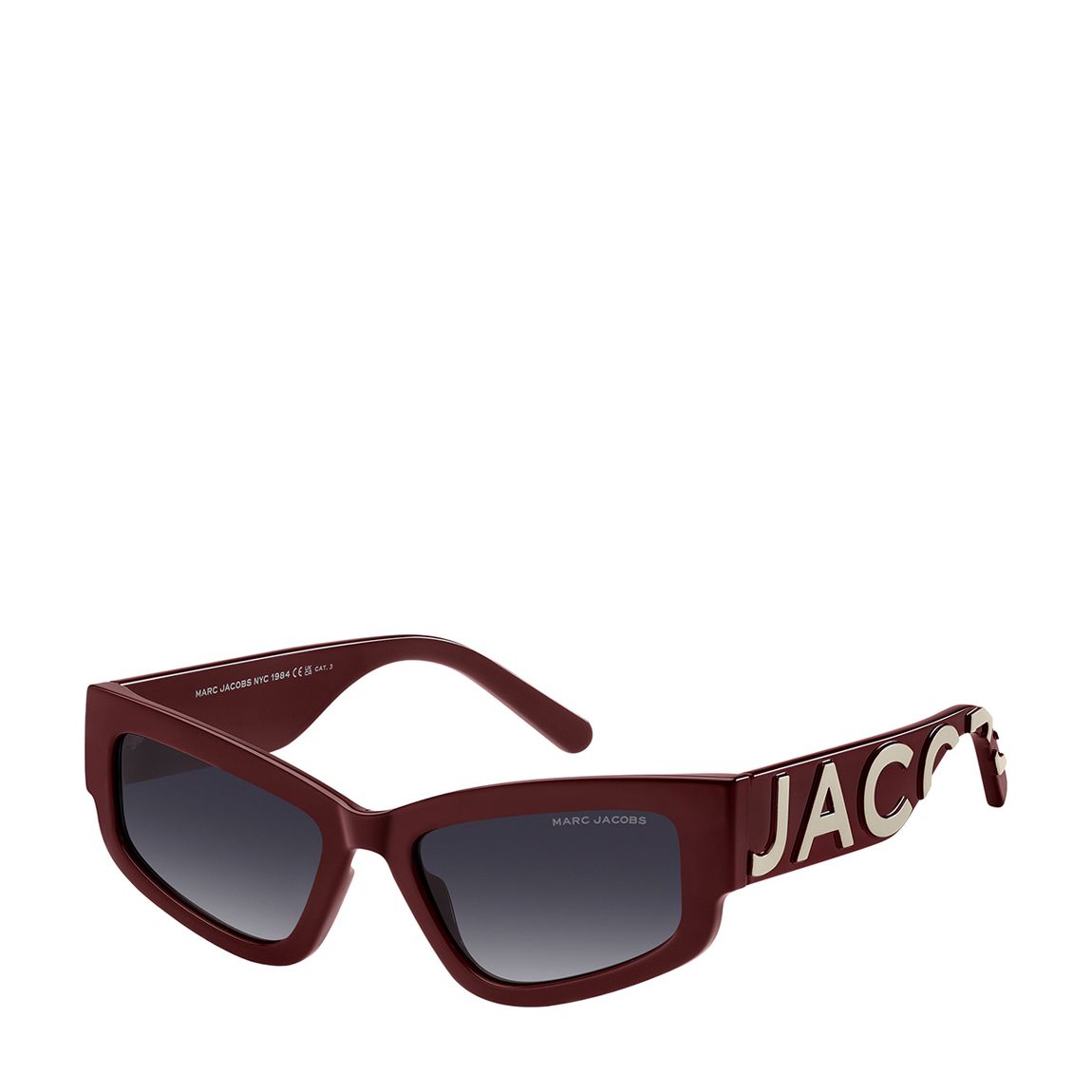 Women's Burgundy Beige Cat Eye Sunglasses 55mm main product photo