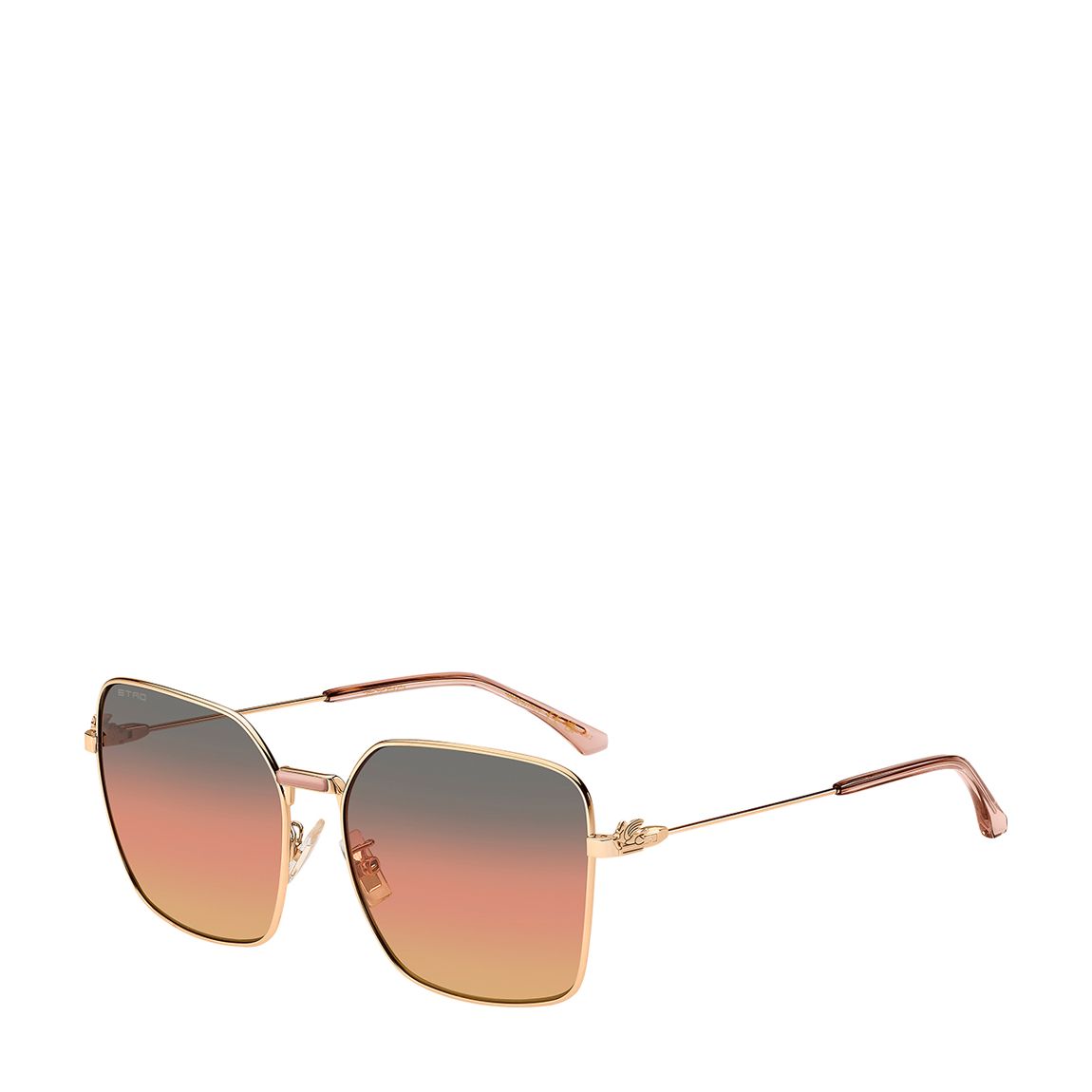 Gold Copper Square Sunglasses 60mm main product photo