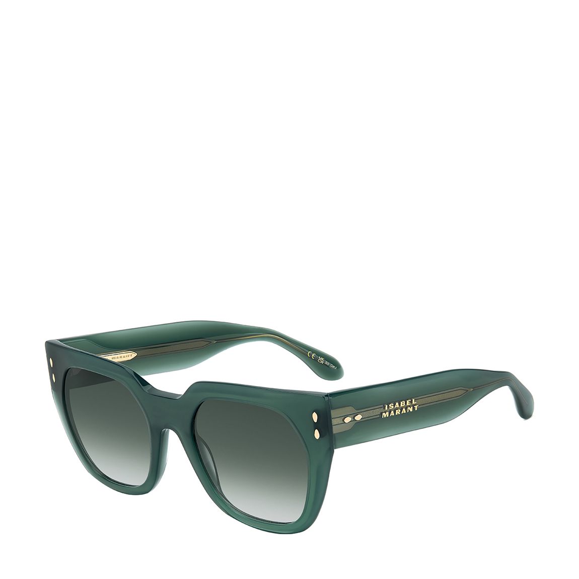 Women's Green Square Sunglasses 53mm main product photo