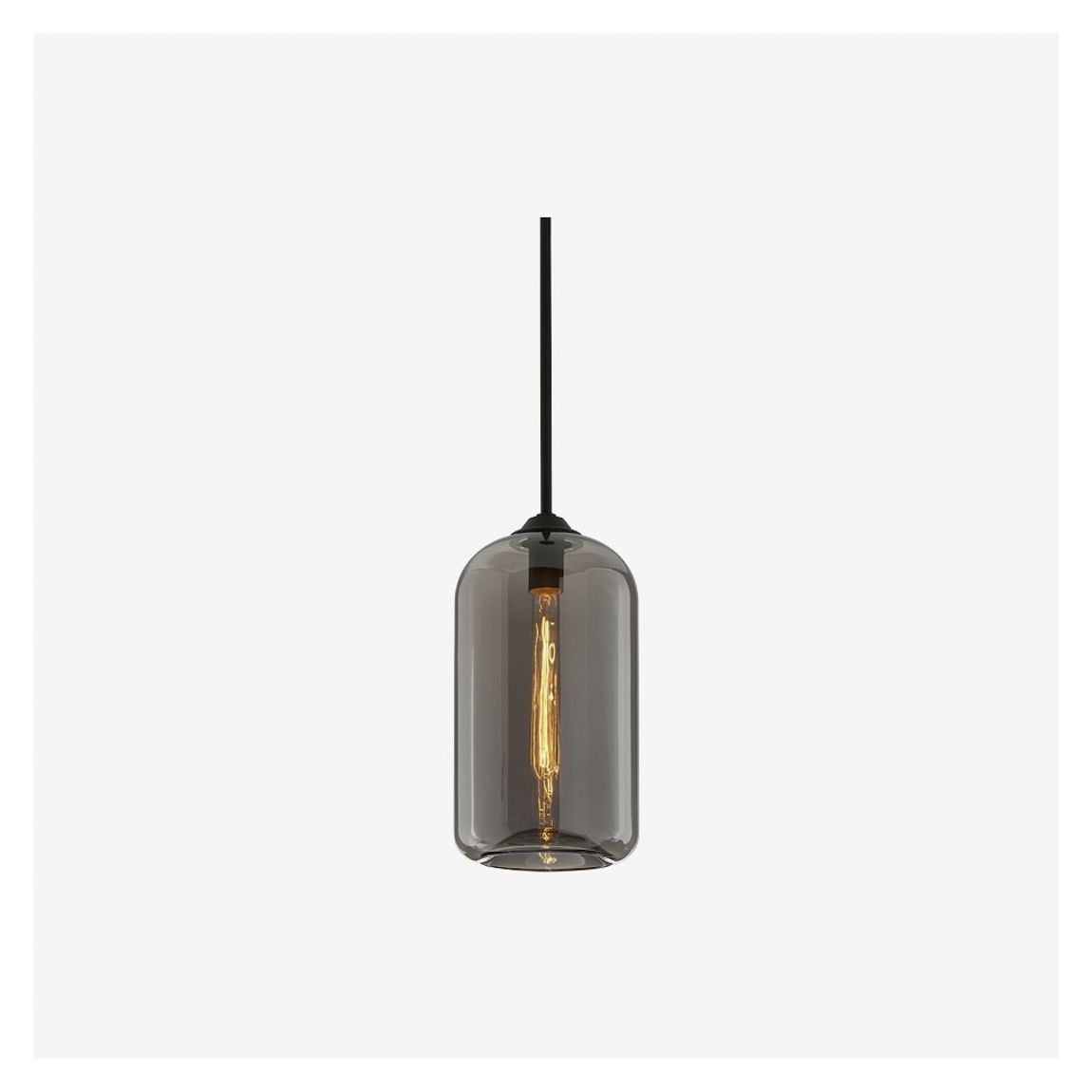 Hasbury Pendant Light in Smoke Glass main product photo