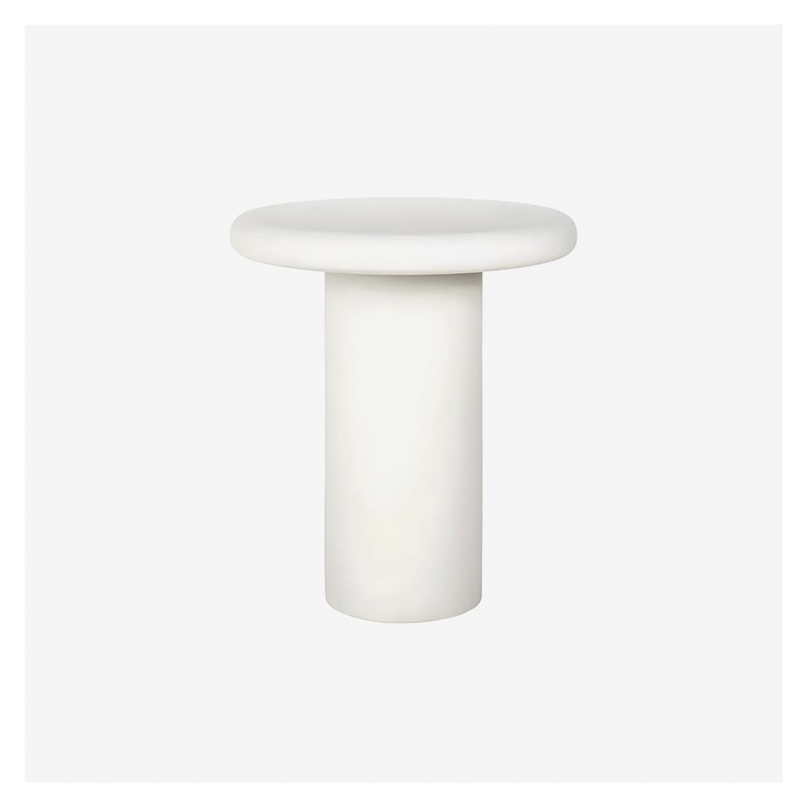 Bloomstone Side Table in Light Eco Plaster Finish main product photo