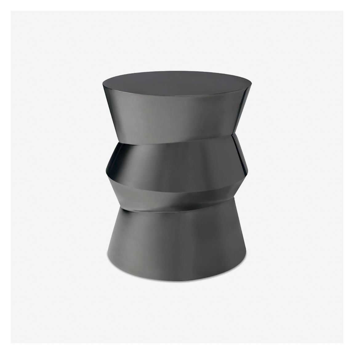 Deliciae Side Table in Gunmetal Finish main product photo
