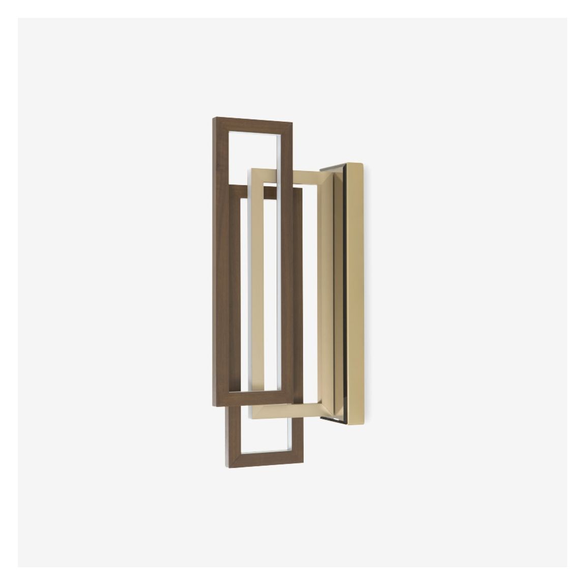 Edge Wall Light in Walnut & Gold Finish main product photo