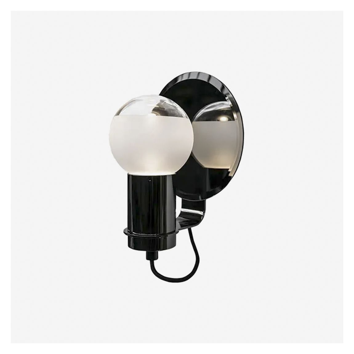 Cirque I Wall Light in Black Nickel and Frosted White Glass main product photo