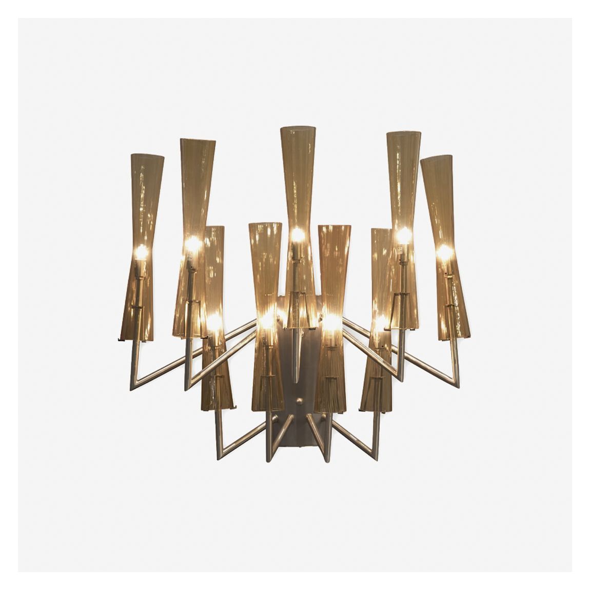 Dean Wall Light in Amber Nurano Glass main product photo