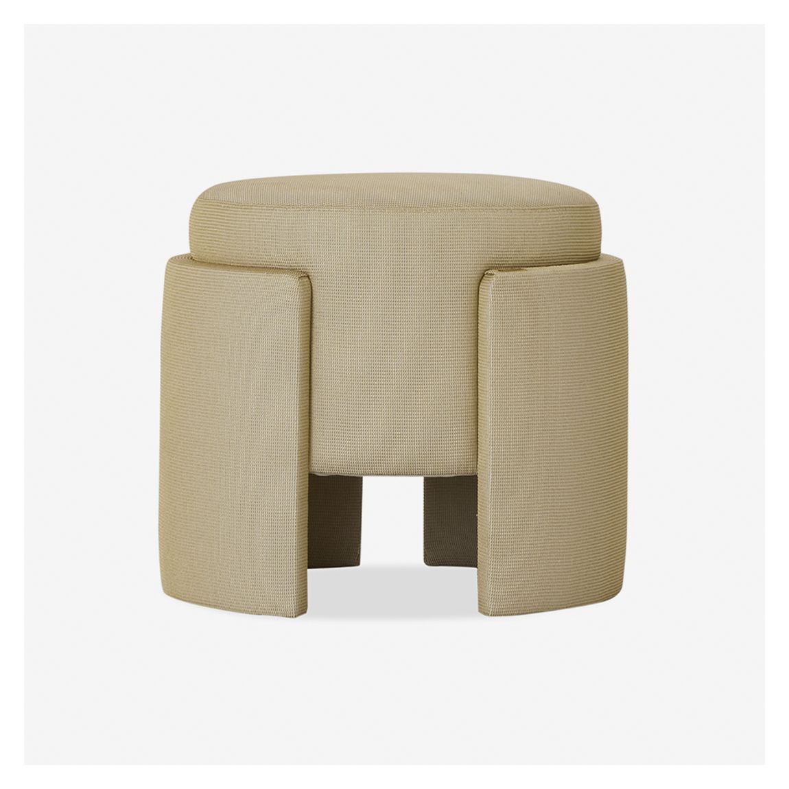 Florin Size 3 Ottoman in Lelievre Paris Platine Vermeil main product photo