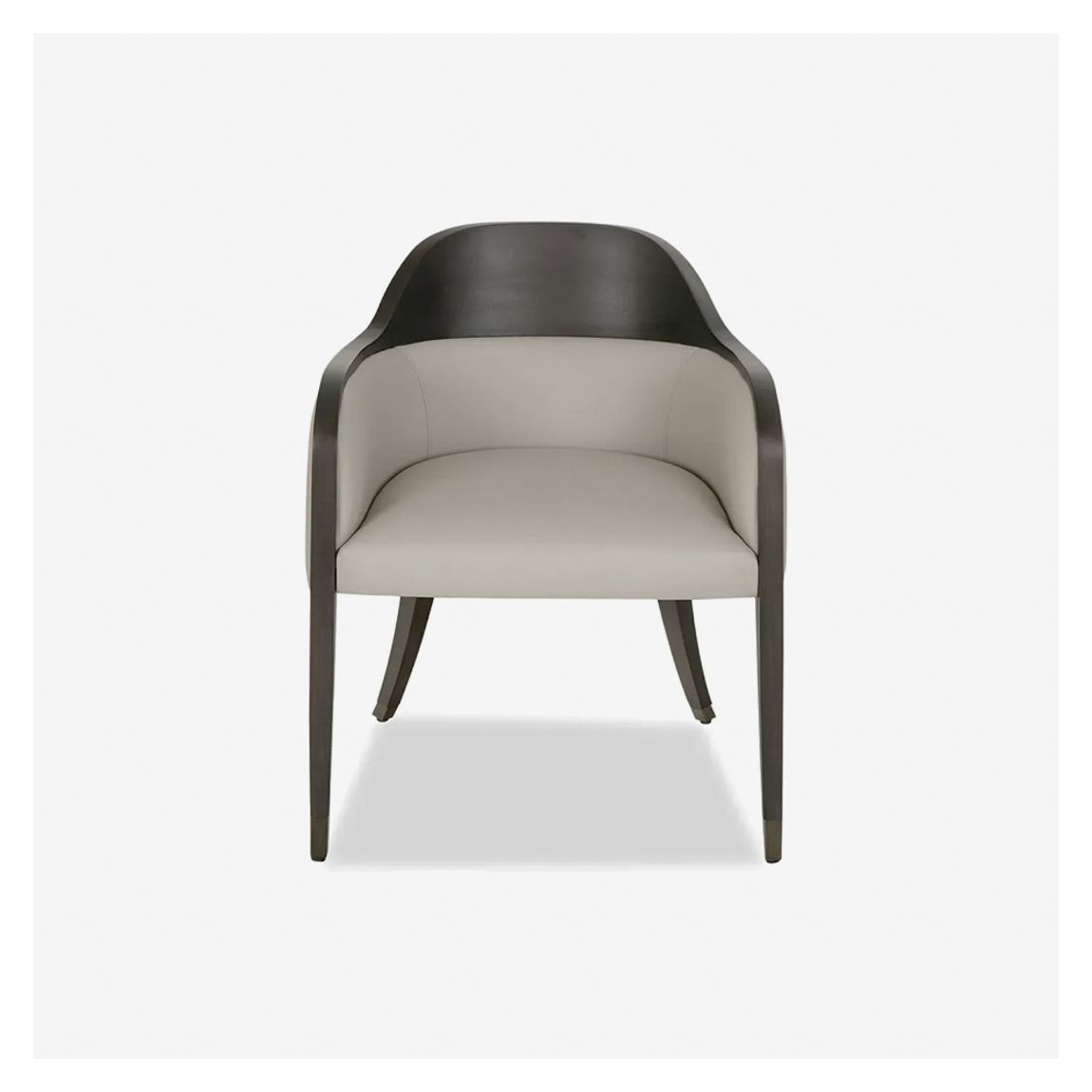 Lewis Carver Dining Chair in Light Greige Fabric & Wenge Finish main product photo