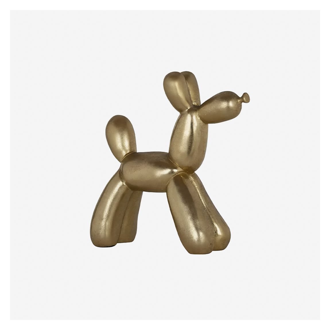 Dog Art Statue in Gold Finish main product photo