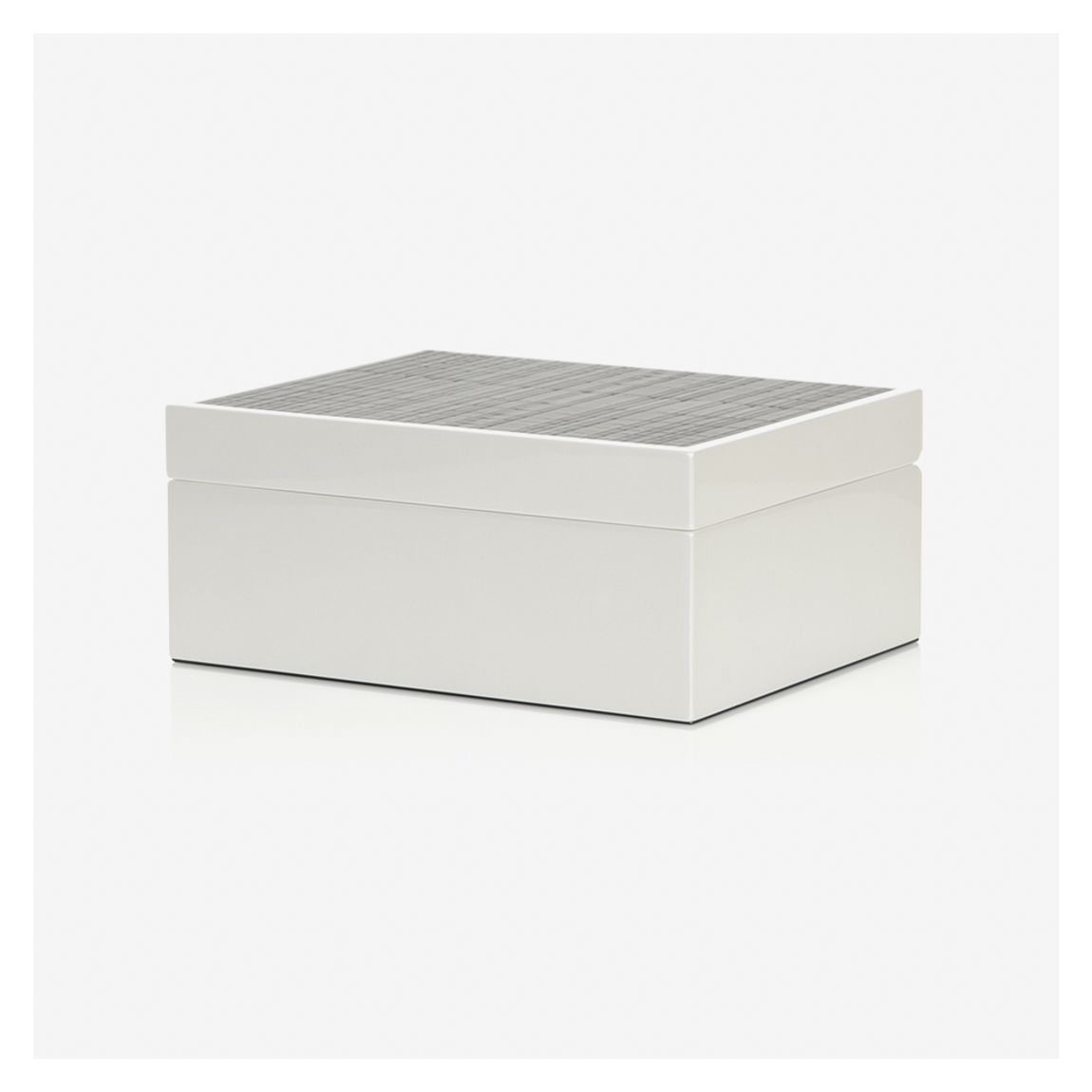 Broadway Small Jewellery Box in Pearl Lacquer & High Gloss Finish main product photo
