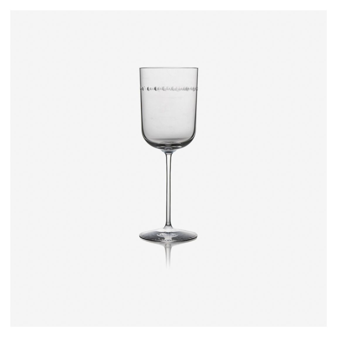 Hammertone Wine Glass in Clear Crystal Glass main product photo