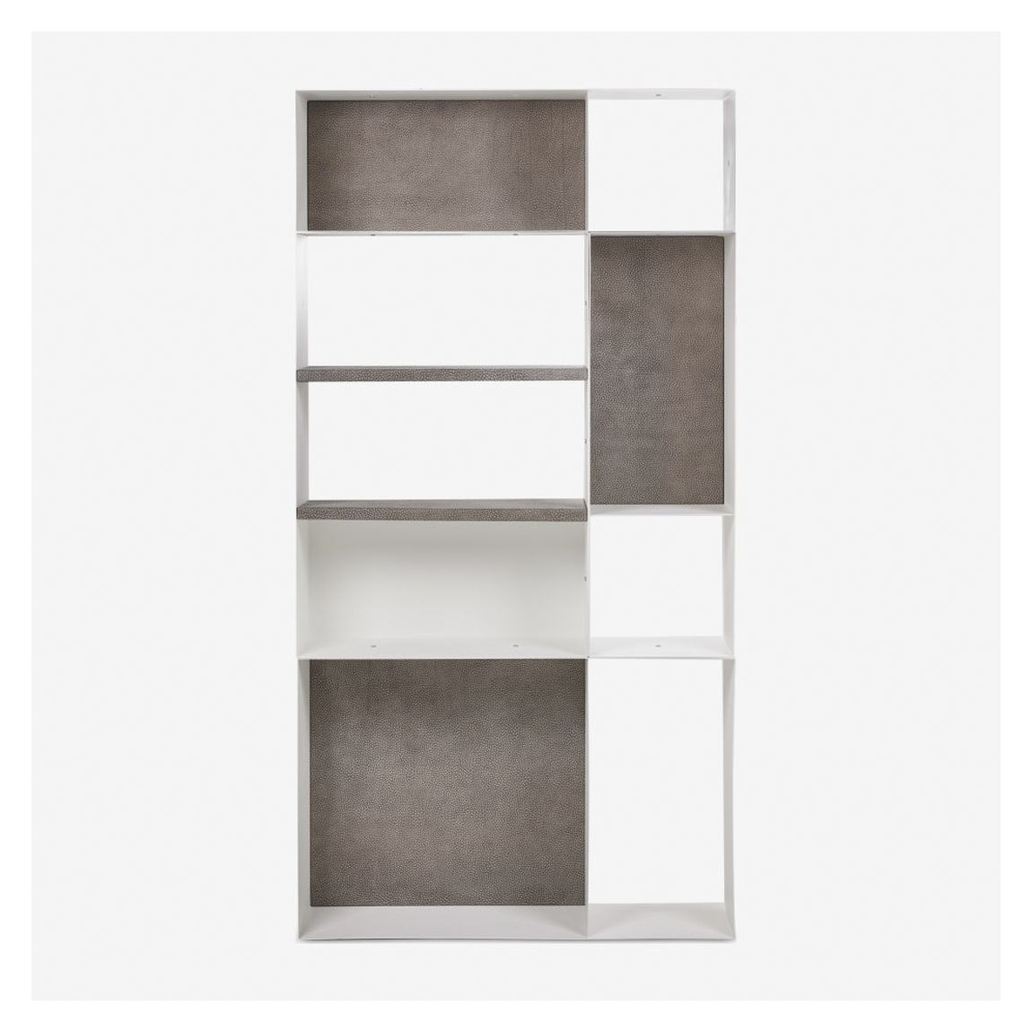 Key Tall Bookcase in Matt White Lacquer main product photo