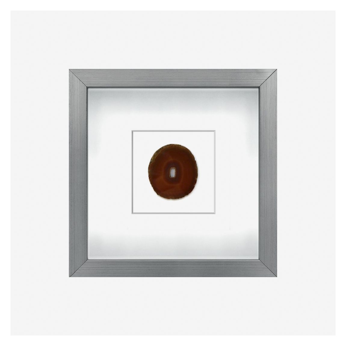 Amber Agate I Wall Art in Silver Frame main product photo