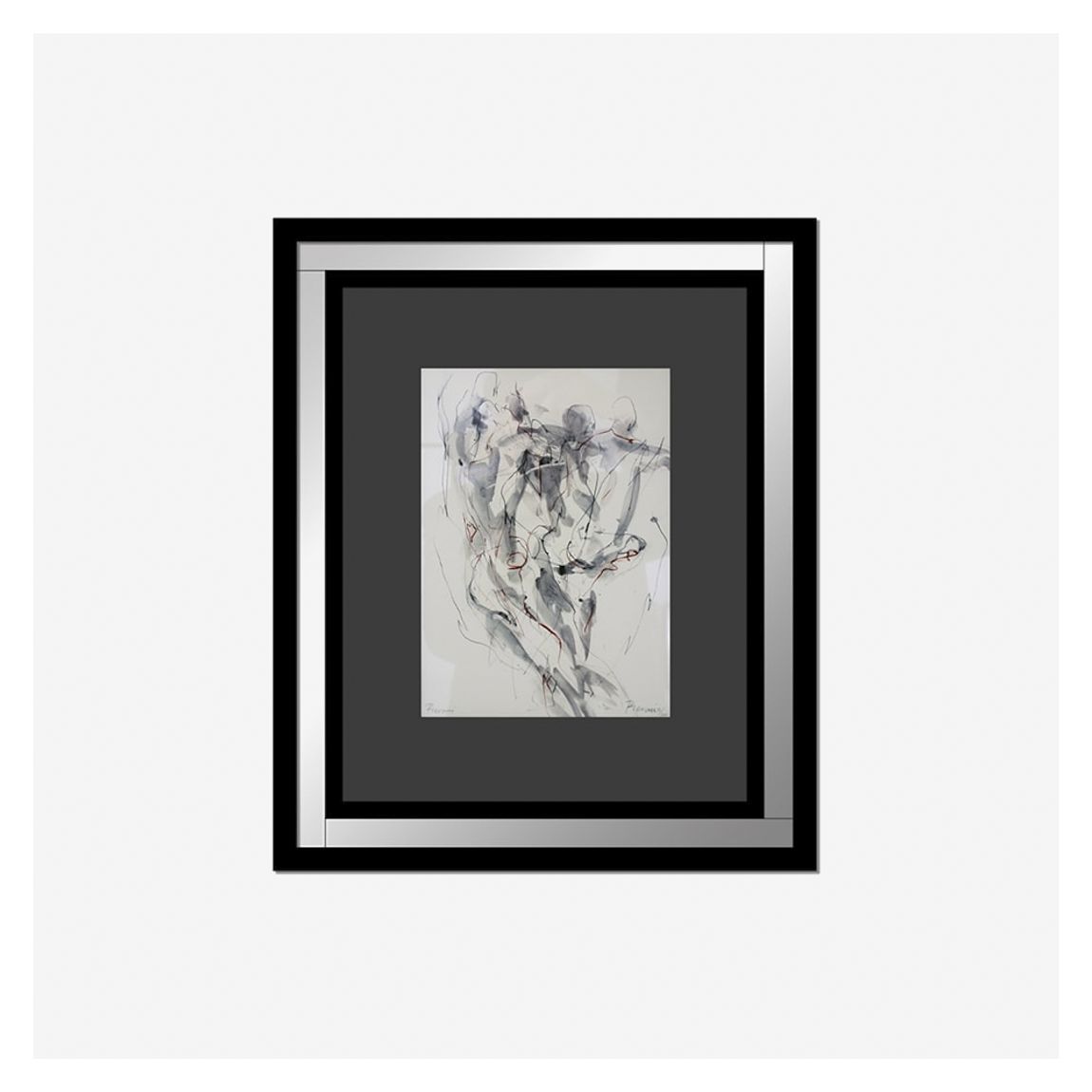 In Flux Wall Art in Black Frame & Mirror Glass main product photo